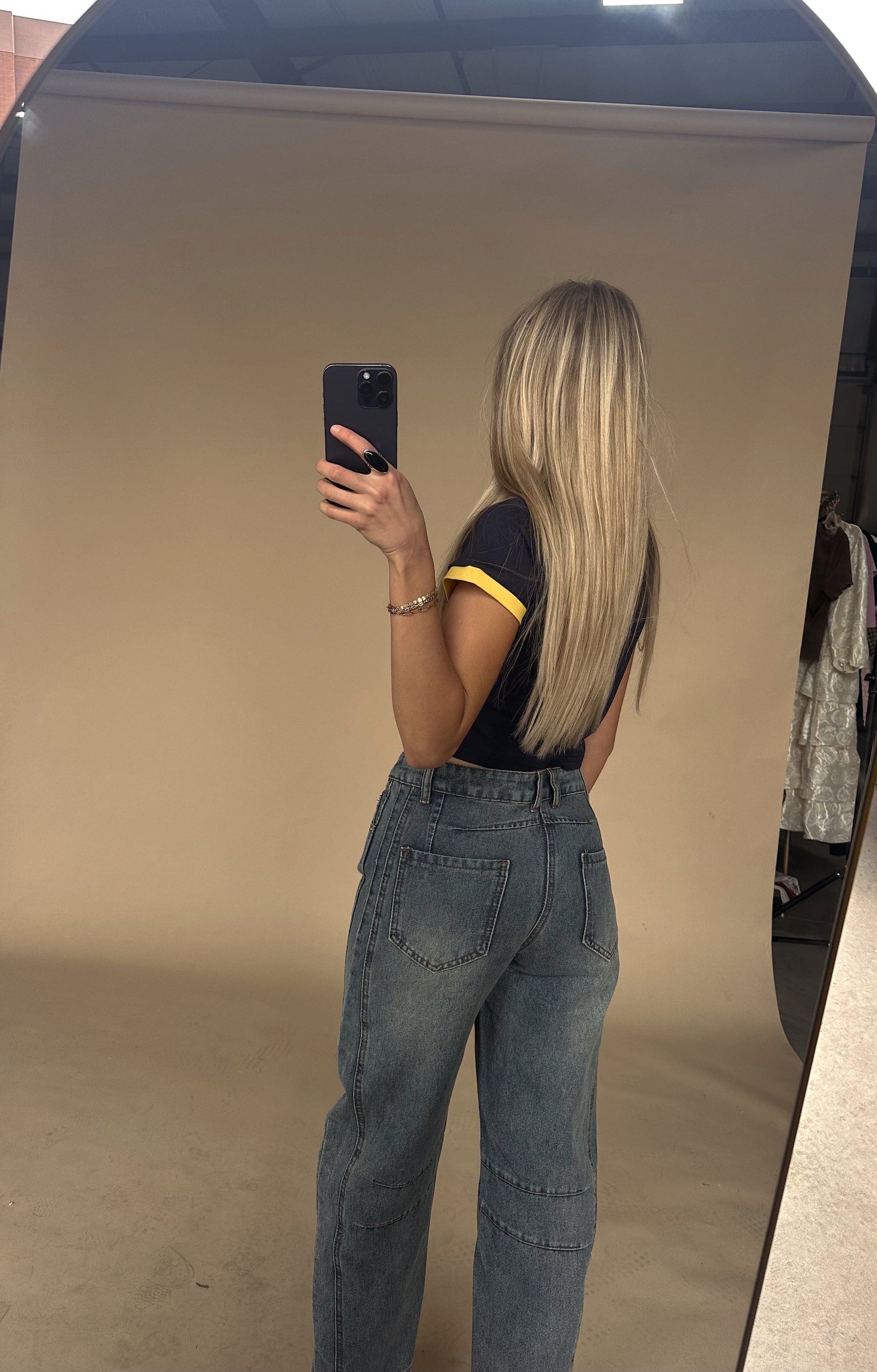 Womens barrel jeans